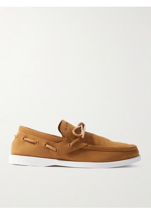 Marni - Embossed Suede Loafers - Brown - IT35,IT36,IT37,IT38,IT39,IT40,IT41