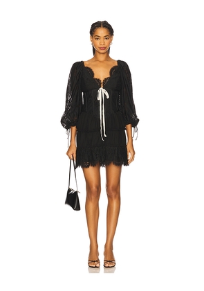 For Love & Lemons Ellis Mini Dress in Black. Size S. Also in XL.
