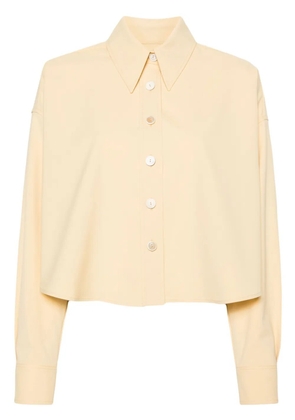 Fabiana Filippi buttoned cropped shirt - Yellow