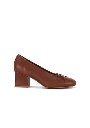 Jeffrey Campbell Doll-Baby Pump in Cognac. Size 10. Also in 5.5, 6, 6.5, 7, 7.5, 8, 8.5, 9, 9.5.
