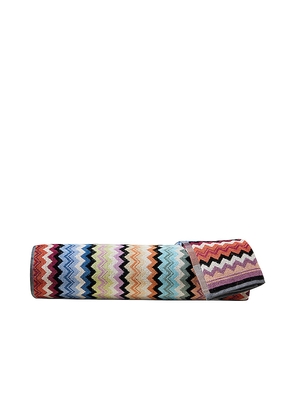 Missoni Home Adam 2 Piece Bath & Hand Towel Set in Blue,Red,Green.