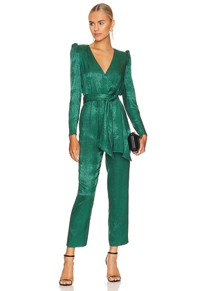 NBD Donnie Jumpsuit in Dark Green. Size XS. Also in XXS.