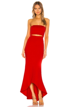 NBD June Gown in Red,Orange. Size L. Also in XL.