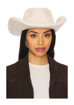 LAMARQUE Layda Cowboy Hat in Cream.