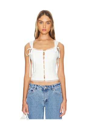 LIONESS Crystal Cami in White. Size L. Also in M.