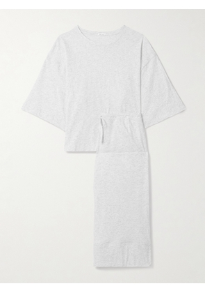 Skin - Coco Organic Pima Cotton-jersey Pajama Set - Gray - 01,2,3,4,5