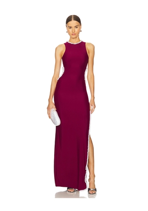 Mariandree Gaitan Kelly Dress in Wine. Size S. Also in XS.