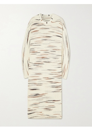 BY MALENE BIRGER - Suzana Space-dyed Wool-blend Midi Dress - Cream - xx small,x small,small,medium,large,x large