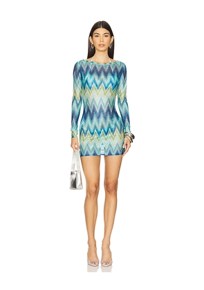 Missoni Long Sleeve T-Shirt in Blue. Size 36. Also in 38.