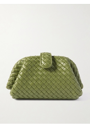 Bottega Veneta - Lauren 1980 Small Intrecciato Leather Clutch - Green - One size