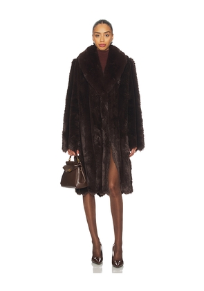 NBD x Emma Leger Nadia Coat in Chocolate. Size L. Also in M, S, XL, XS, XXS.