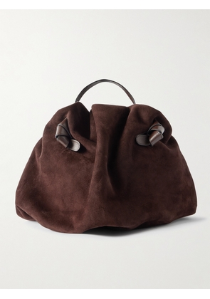 NEOUS - Taurus Leather-trimmed Suede Tote Bag - Brown - One size