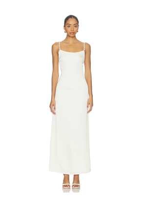 La Porte Melrose Maxi Dress in White. Size L. Also in M, S, XL, XS.