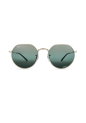 Ray-Ban Jack in Metallic Silver.
