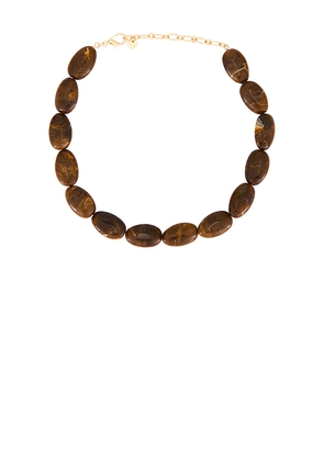 Lovers and Friends Marigold Necklace in Brown.