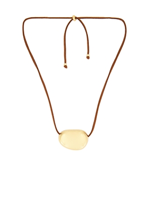 Lovers and Friends Ilara Necklace in Metallic Gold.