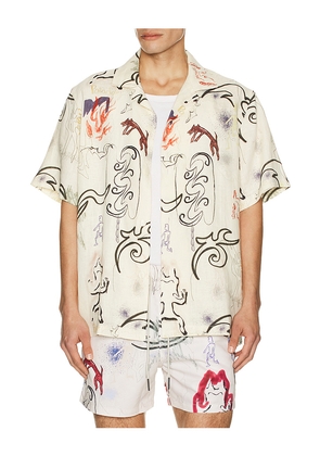 OAS Paradox Cuba Shirt in Cream. Size L. Also in M, S, XL/1X.