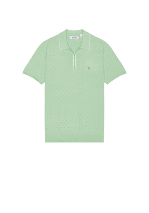 Original Penguin Links Stitch Polo in Mint. Size L. Also in M, S, XL/1X.