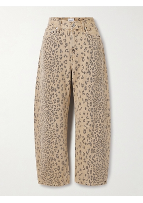 Citizens of Humanity - Miro Leopard-print Barrel-leg Jeans - Brown - 23,24,25,26,27,28,29,30,31,32,33