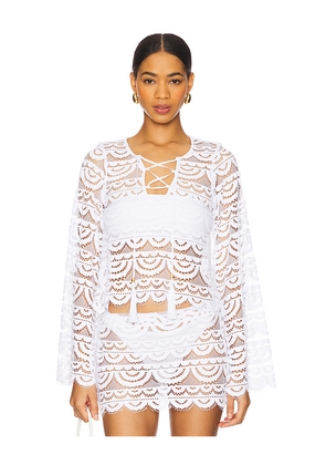 PQ Noah Top in White. Size M/L. Also in XS/S.