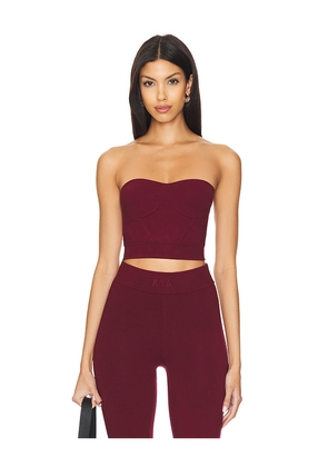 RTA Nour Bandeau Top in Burgundy. Size M. Also in S.