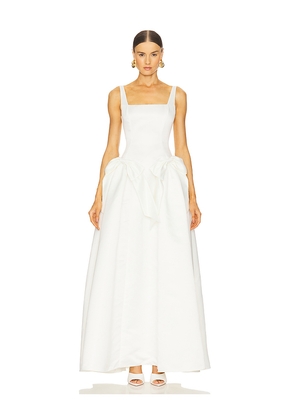 Susanna Chow Georgina Maxi Dress in White. Size 4. Also in 8.