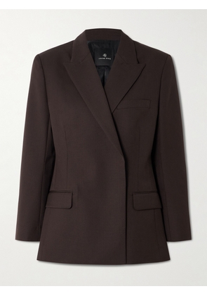 Anine Bing - Woven Blazer - Brown - x small,small,medium,large