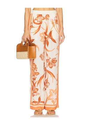 ROCOCO SAND Elasticated Pyjama Pants in Burnt Orange. Size M. Also in XS.