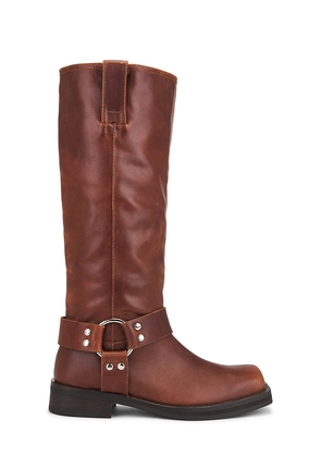 Tony Bianco Biker Boot in Cognac. Size 10. Also in 6, 8.