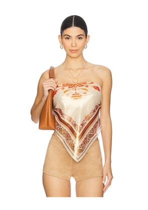 retrofete Noelle Top in Brown. Size M/L. Also in XS/S.