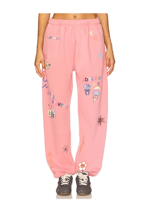 The Mayfair Group Somebody Loves You Sweatpant in Pink. Size M/L. Also in S/M, XS.