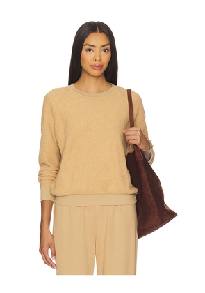 perfectwhitetee Ziggy Shrunken Crewneck in Tan. Size L. Also in XS.