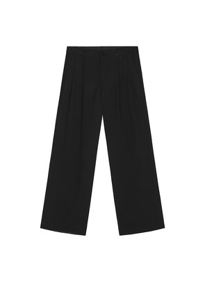 Sunflower Wide Pleated Trouser in Black. Size 46. Also in 52, 54.