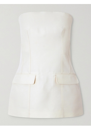 TOTEME - Strapless Darted Wool And Silk-blend Crepe Bustier Top - Ecru - DK30,DK32,DK34,DK36,DK38,DK40