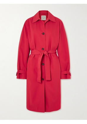 TOTEME - Organic Cotton Trench Coat - Red - DK32,DK34,DK36,DK38,DK40