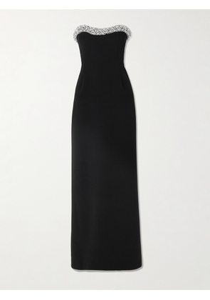 SIMKHAI - Riona Strapless Embellished Crepe Gown - Black - US0,US2,US4,US6,US8,US10,US12