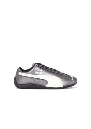 Puma Select Speedcat Metallic Sneaker in Metallic Silver. Size 10. Also in 10.5, 11, 12, 13.