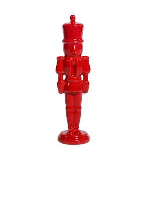 The Favorites Ceramic Nutcracker in Red.