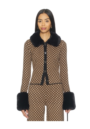 Show Me Your Mumu Chateau Cardigan in Brown. Size M. Also in S, XS.