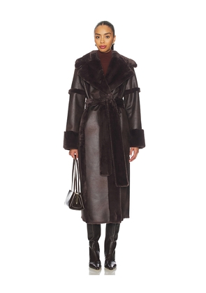 Tularosa x Emma Leger Jackie Coat in Brown. Size L. Also in M, S, XL, XS, XXS.