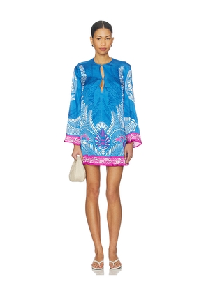 Poupette St Barth Gia Mini Dress in Blue. Size M. Also in S, XS.