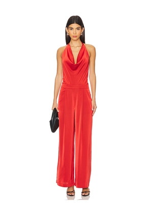 WeWoreWhat Halter Jumpsuit in Red. Size 0. Also in 6.