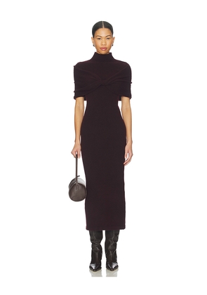 SEROYA Wisteria Dress in Wine. Size L. Also in M, S, XL, XS.