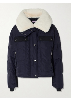 Fusalp - Lakki Plush-trimmed Quilted Padded Canvas Jacket - Blue - FR 34,FR 36,FR 38,FR 40,FR 42,FR 44