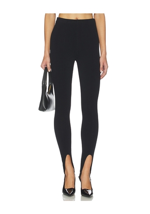 SEROYA Kelsey Stirrup Legging in Black. Size L. Also in M, S, XL, XS.