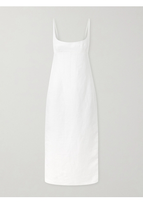 KHAITE - Lotte Linen Midi Dress - Cream - US0,US2,US4,US6,US8
