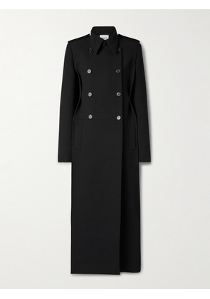 KHAITE - Alton Double-breasted Crepe Coat - Black - US0,US2,US4,US6