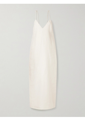 KHAITE - Taja Linen Maxi Dress - Cream - x small,small,medium,large,x large