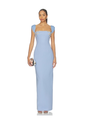 Rachel Gilbert Malia Gown in Blue. Size 1. Also in 2, 3.