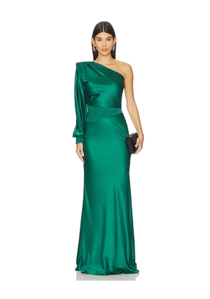 Zhivago Don't Look Now Gown in Green. Size 10. Also in 6, 8.